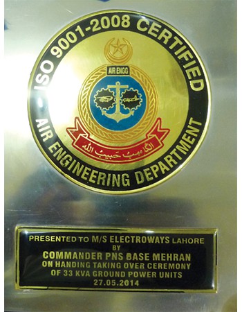 Appriciation Award from Pak Navy-2014